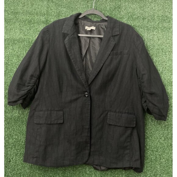 Coldwater Creek Jackets & Blazers - Coldwater Creek Classic Blazer Jacket Women One Button 3/4 Sleeve Size 22